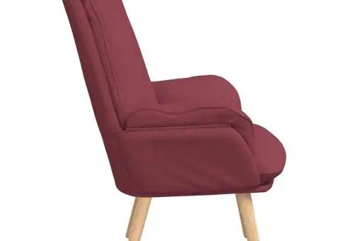 Scaun Relaxant Burgundy Textil - 5/5