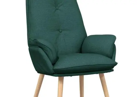 Fotoliu Relaxant Verde Închis Material Textil - 2/5