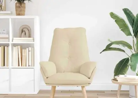 Fotoliu Relaxant din Material Crem - 3/5