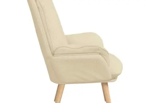 Fotoliu Relaxant din Material Crem - 5/5