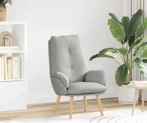 vidaXL Fotoliu Relaxant Gri Cloud