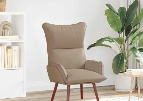 Scaun Relaxant Cappuccino Piele Ecologică - 1/5