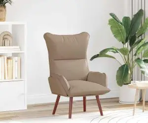 vidaXL Scaun Relaxant Cappuccino Piele Ecologică