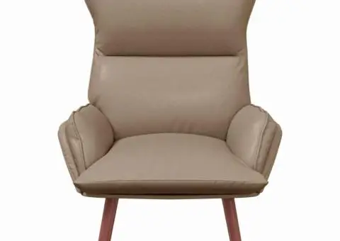 Scaun Relaxant Cappuccino Piele Ecologică - 4/5