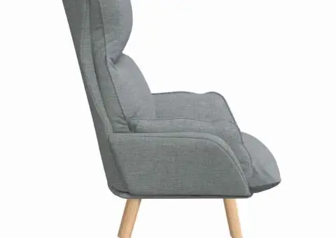 Fotoliu de relaxare, gri deschis, textil - 5/5