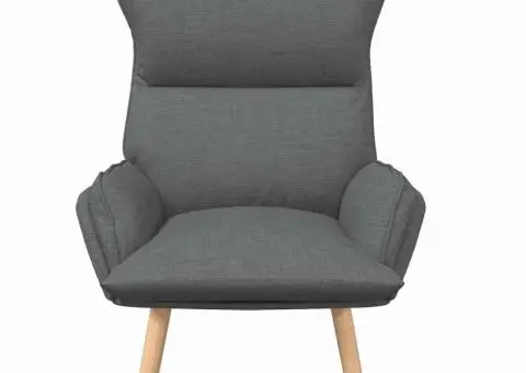 Fotoliu de relaxare, gri închis, textil - 4/5