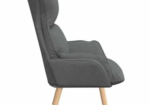 Fotoliu de relaxare, gri închis, textil - 5/5