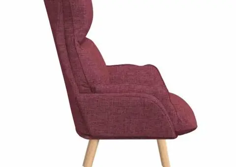 Fotoliu de relaxare, roșu, textil - 5/5