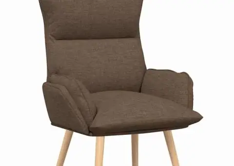 Fotoliu de relaxare, maro, textil - 2/5