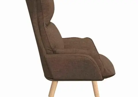 Fotoliu de relaxare, maro, textil - 5/5