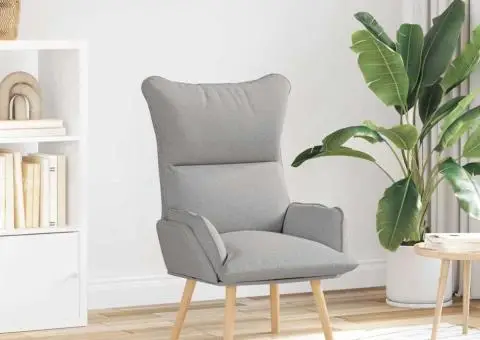 Fotoliu de relaxare, gri nor, textil - 1/5