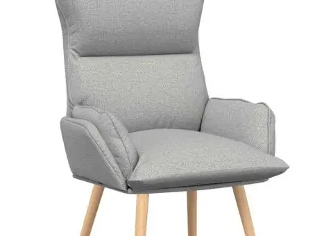 Fotoliu de relaxare, gri nor, textil - 2/5