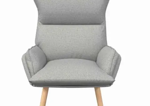 Fotoliu de relaxare, gri nor, textil - 4/5