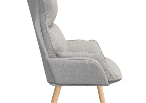 Fotoliu de relaxare, gri nor, textil - 5/5