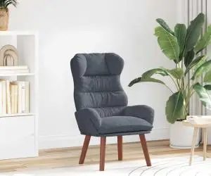 vidaXL Fotoliu Relaxant din Catifea Gri Întunecat