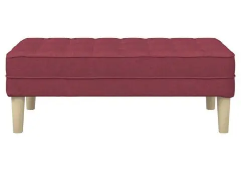 Bancă, bordo, 113x57x39 cm, textil - 5/5