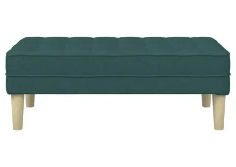 Bancă, verde închis, 113x57x39 cm, textil - 5/5