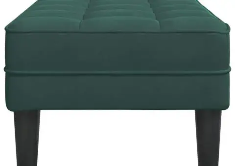 bancă Verde închis 113x57x39 cm Catifea - 5/5