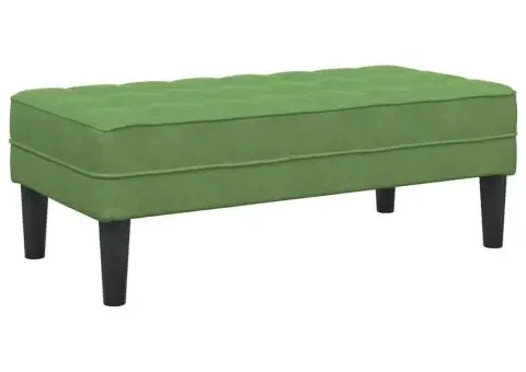 Banc Verde deschis 113x57x39 cm Catifea - 2/5