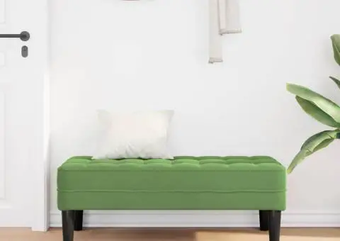 Banc Verde deschis 113x57x39 cm Catifea - 3/5