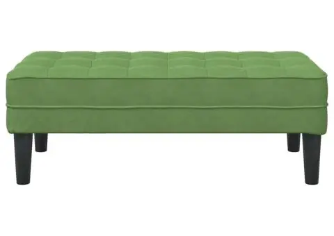 Banc Verde deschis 113x57x39 cm Catifea - 4/5
