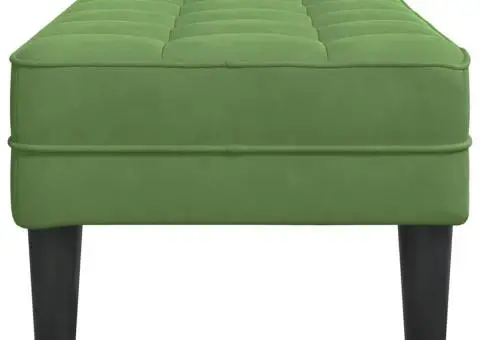 Banc Verde deschis 113x57x39 cm Catifea - 5/5