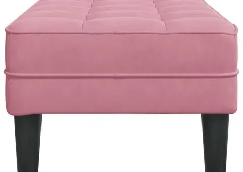 Bancă Roz 113x57x39 cm Catifea - 5/5