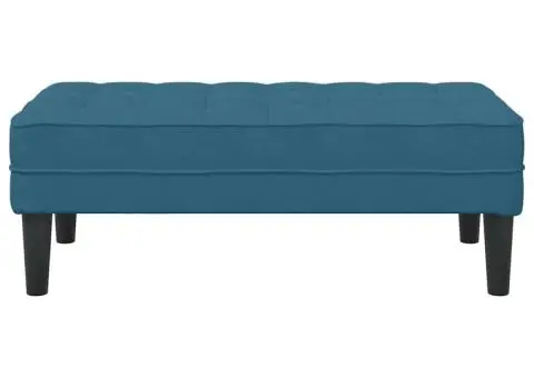Bancă Albastră 113x57x39 cm Catifea - 4/5
