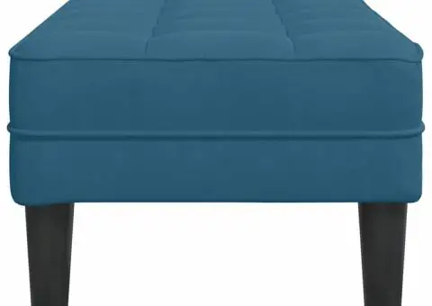 Bancă Albastră 113x57x39 cm Catifea - 5/5