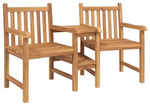 Scaune Exterioare Maro 152 x 63 x 89 cm Lemn masiv de tec - 2/5