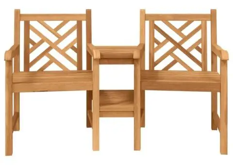 Scaune Exterioare Maro 152 x 63 x 89 cm Lemn masiv de tec - 5/5