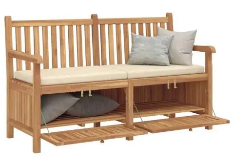 Bancă de grădină cu șemineu cu depozitare Maro 150 x 60 x 90 cm - 3/5