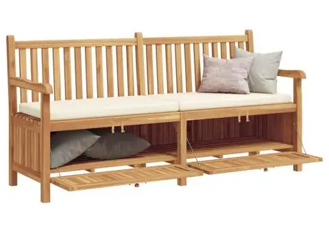 Bancă de grădină cu șemineu cu depozitare Maro 228 x 60 x 90 cm - 3/5