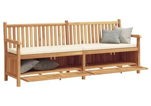 Bancă de grădină cu șemineu cu depozitare Maro 228 x 60 x 90 cm - 3/5