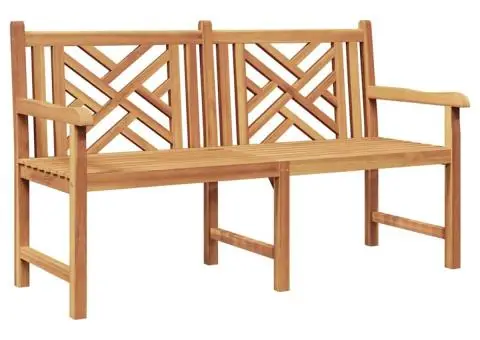 Bancă de grădină Maro 150 x 60 x 90 cm Lemn masiv de tec - 2/5