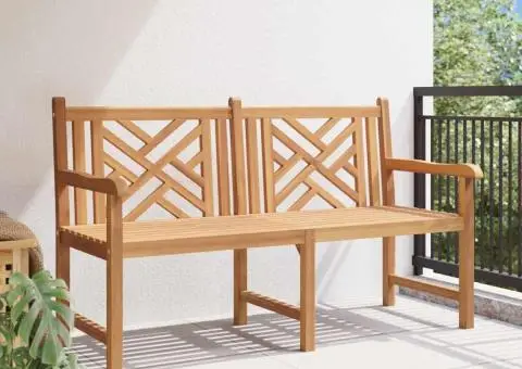 Bancă de grădină Maro 150 x 60 x 90 cm Lemn masiv de tec - 3/5