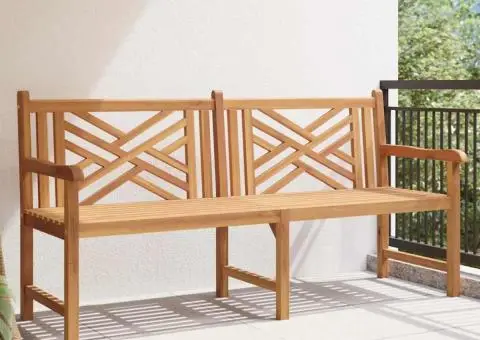 Bancă de grădină Maro 228 x 60 x 90 cm Lemn masiv de tec - 3/5