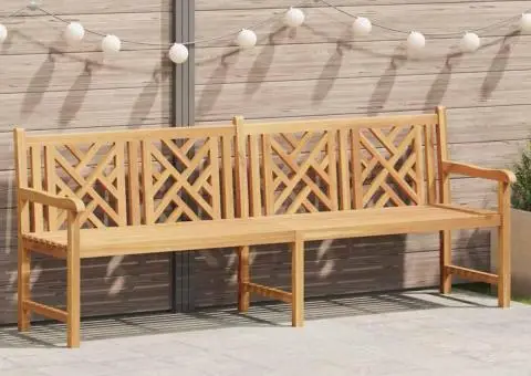 Bancă de grădină Maro 228 x 60 x 90 cm Lemn masiv de tec - 1/5