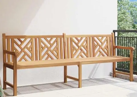 Bancă de grădină Maro 228 x 60 x 90 cm Lemn masiv de tec - 3/5