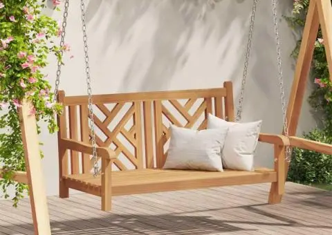 Bancă swinging Altele Maro 114 x 60 x 64 cm Lemn masiv de tec - 1/5