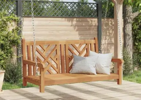 Bancă swinging Altele Maro 114 x 60 x 64 cm Lemn masiv de tec - 3/5