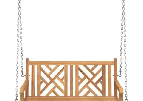 Bancă swinging Altele Maro 114 x 60 x 64 cm Lemn masiv de tec - 4/5