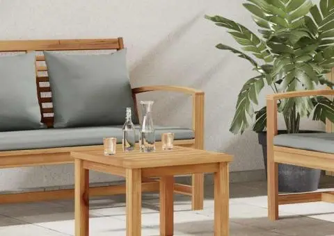 Masă de cafea Maro 45 x 45 x 36 cm Lemn masiv de tec - 1/5