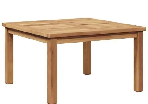 Masă de cafea Maro 60 x 60 x 36 cm Lemn masiv de tec - 2/5