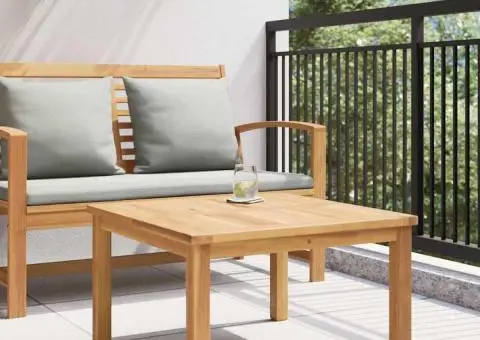 Masă de cafea Maro 60 x 60 x 36 cm Lemn masiv de tec - 4/5