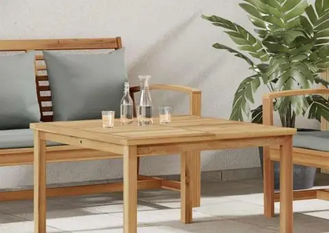 Masă de cafea Maro 85 x 85 x 45 cm Lemn masiv de tec - 1/5