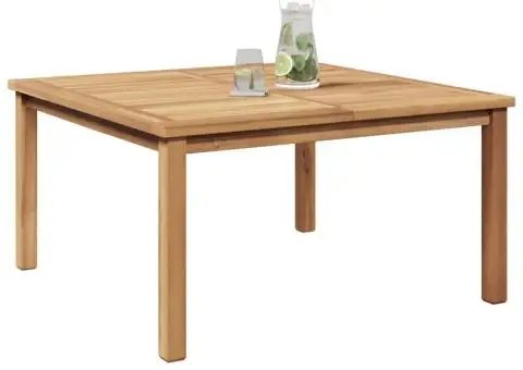 Masă de cafea Maro 85 x 85 x 45 cm Lemn masiv de tec - 3/5