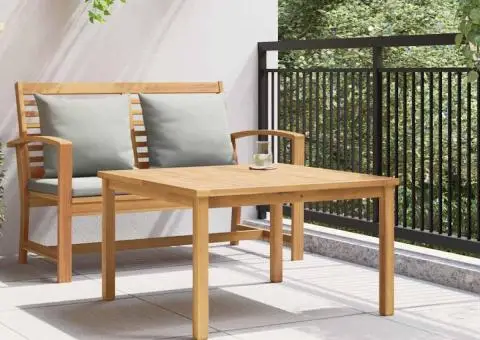 Masă de cafea Maro 85 x 85 x 45 cm Lemn masiv de tec - 4/5