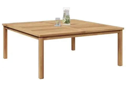 Masă de cafea Maro 110 x 110 x 45 cm Lemn masiv de tec - 3/5