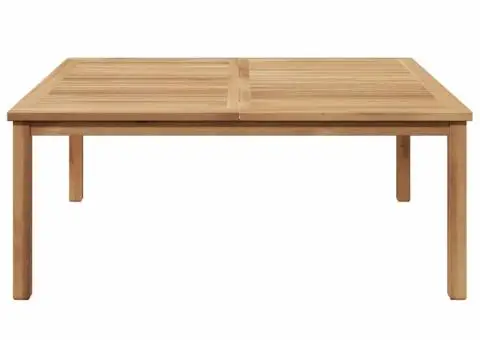 Masă de cafea Maro 110 x 110 x 45 cm Lemn masiv de tec - 5/5